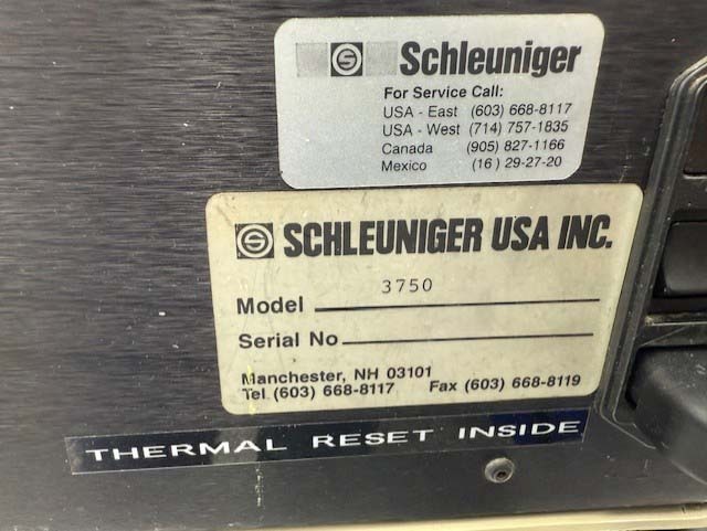 사진 사용됨 SCHLEUNIGER UC 3750 판매용