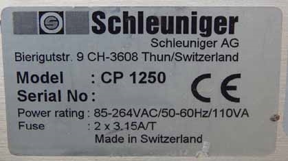 Photo Used SCHLEUNIGER CP1250 For Sale
