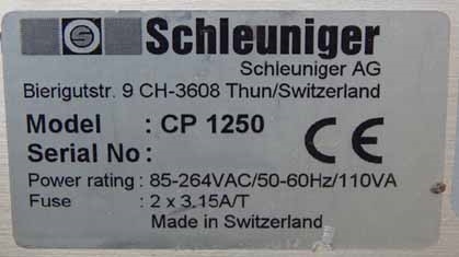 图为 已使用的 SCHLEUNIGER CP1250 待售