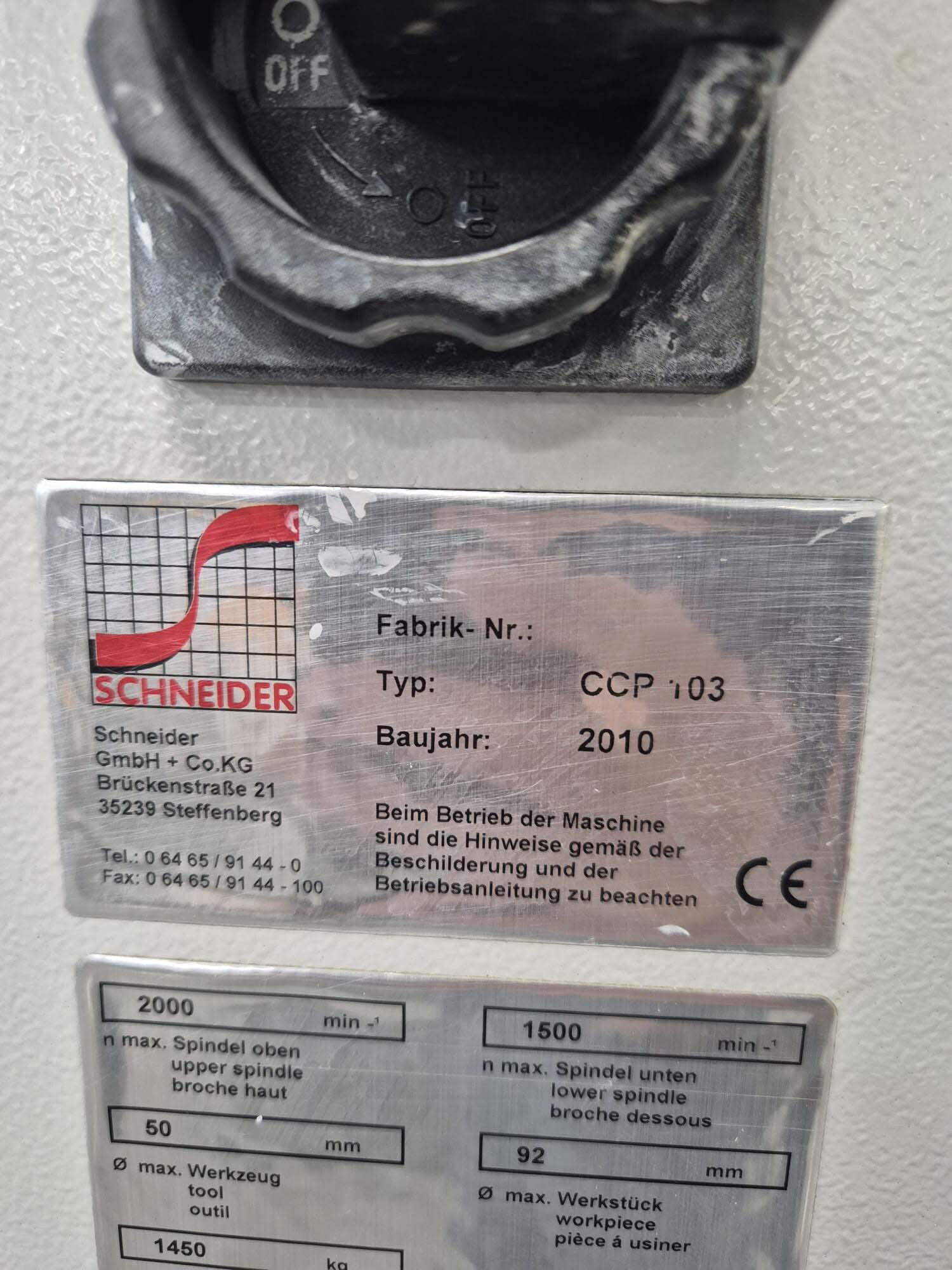 사진 사용됨 SCHNEIDER CCP 103 판매용