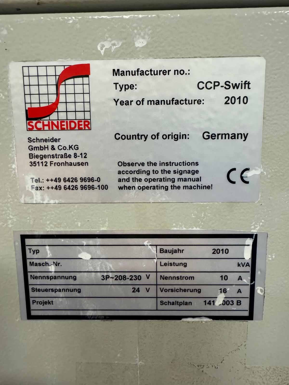SCHNEIDER CCP Swift Photo Used SCHNEIDER CCP Swift For Sale