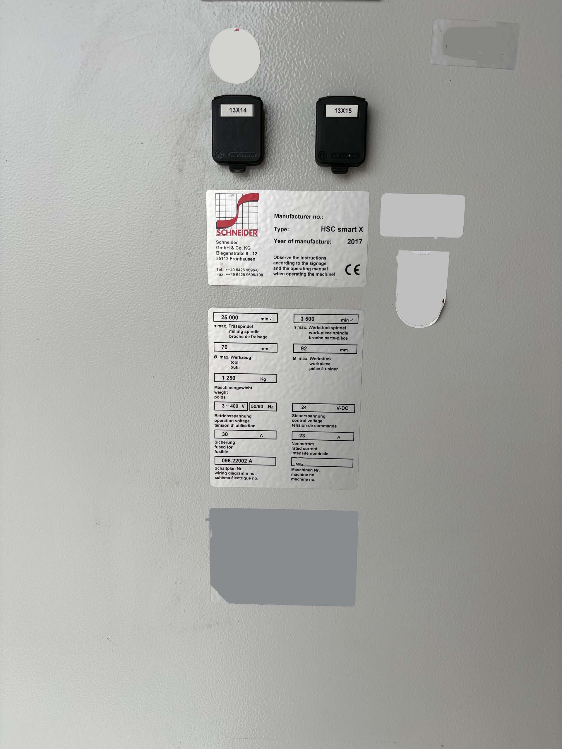 图为 已使用的 SCHNEIDER HSC Smart X 待售