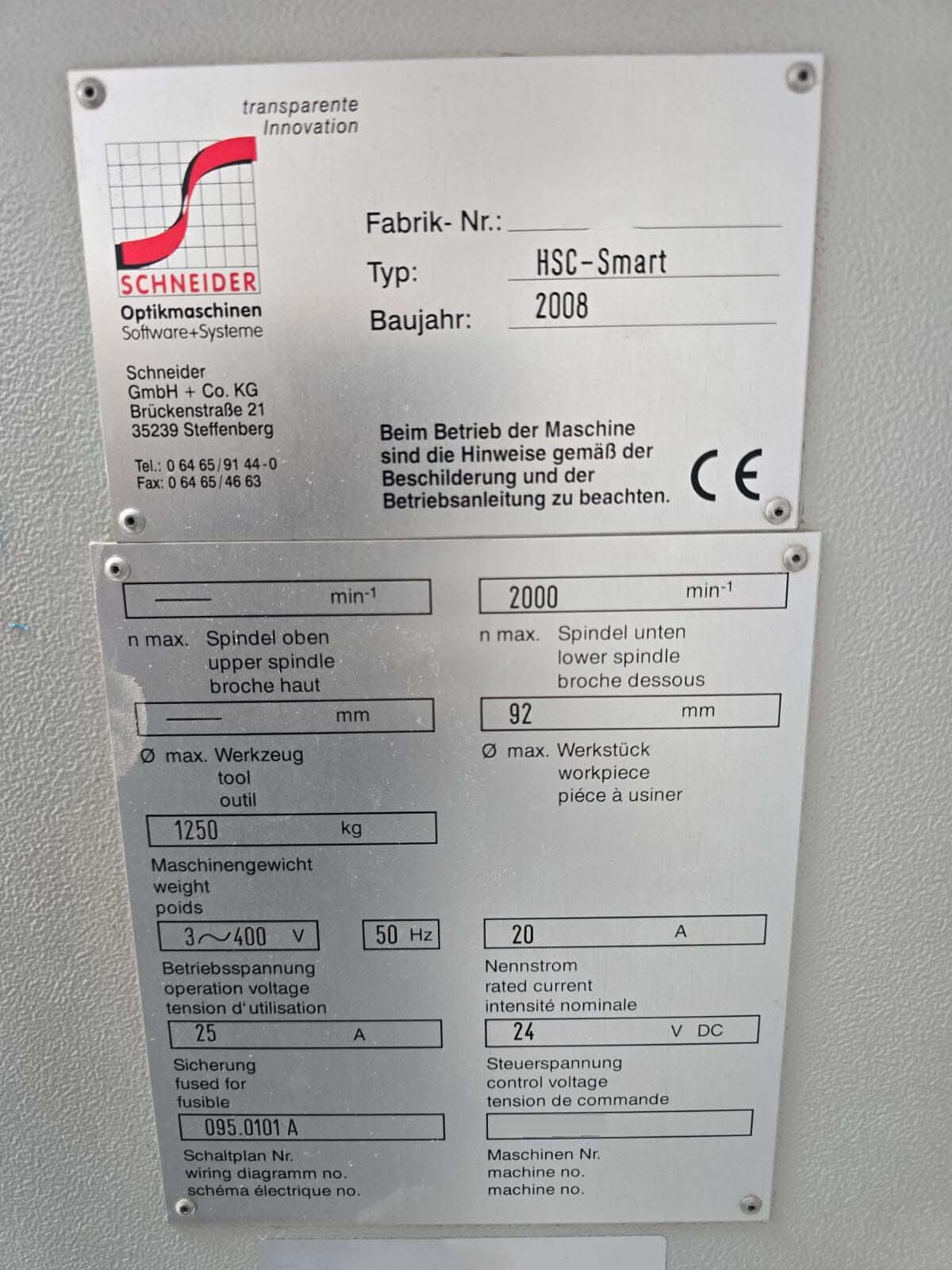 图为 已使用的 SCHNEIDER HSC Smart 待售
