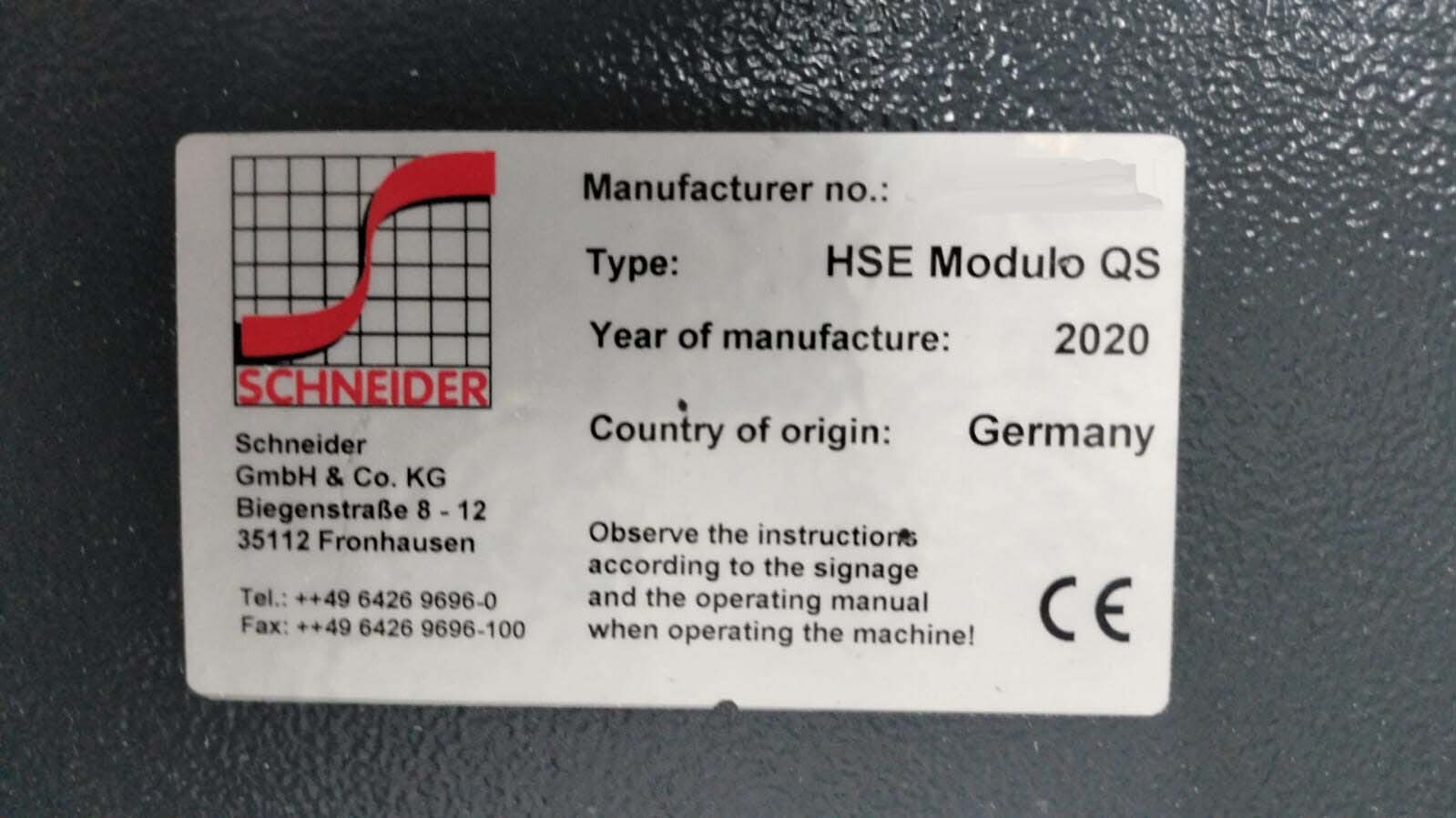 フォト（写真） 使用される SCHNEIDER HSE Modulo QS 販売のために