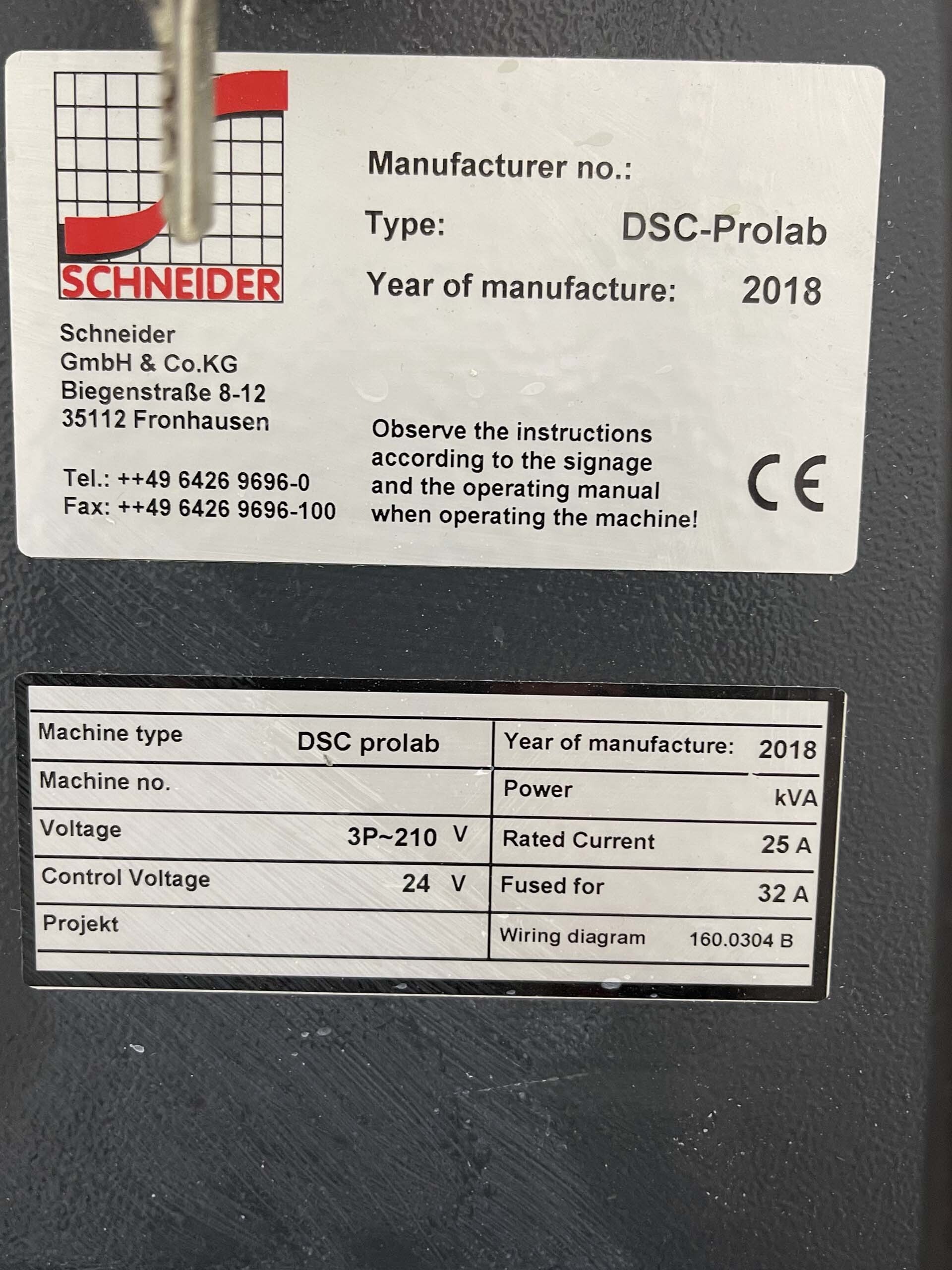 圖為 已使用的 SCHNEIDER DSC-ProLab 待售