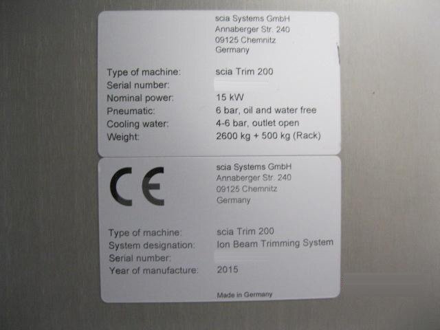 사진 사용됨 SCIA SYSTEMS GMBH TRIM 200 판매용