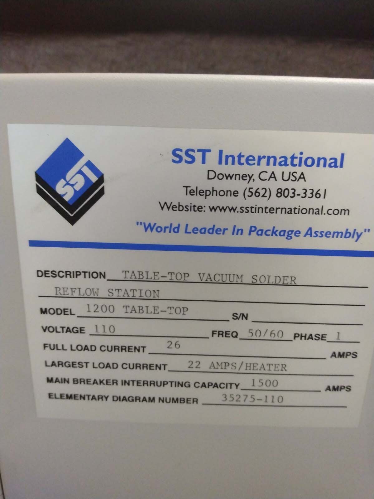 Photo Used SCIENTIFIC SEALING TECHNOLOGY / SST 1200 For Sale