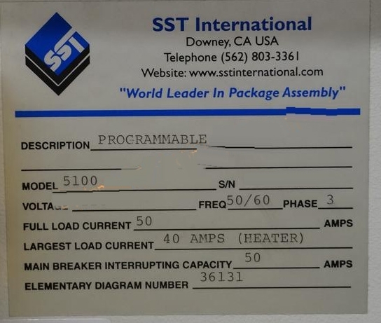 Photo Used SCIENTIFIC SEALING TECHNOLOGY / SST 5100 For Sale