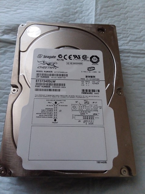 圖為 已使用的 SEAGATE ST37340SLW 待售