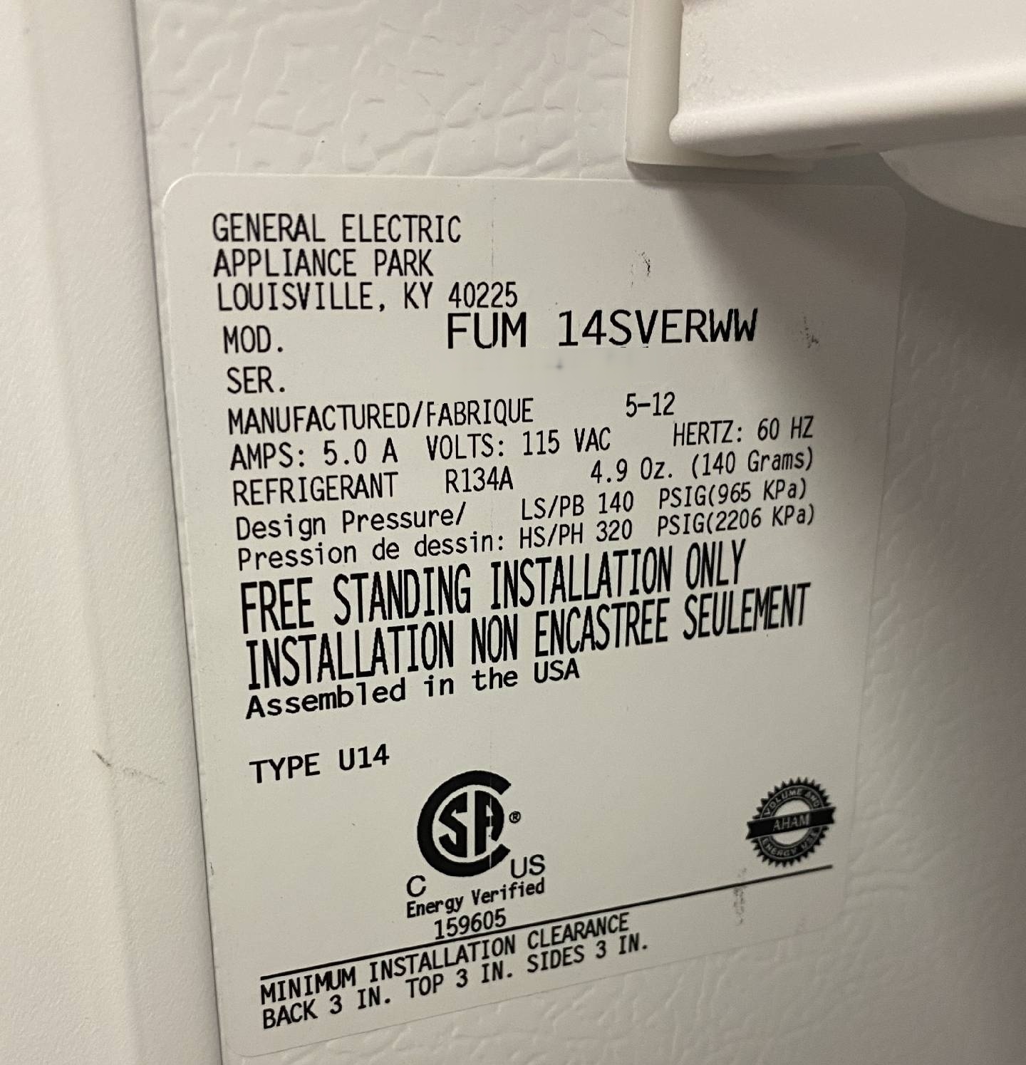 Foto Verwendet SEARS Upright Freezers Zum Verkauf