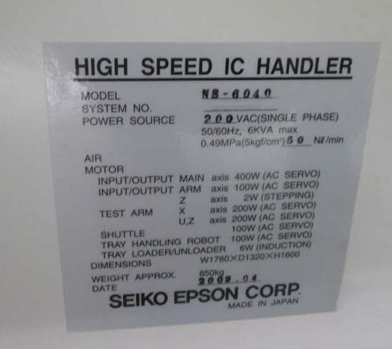 圖為 已使用的 SEIKO / EPSON NS 6040 待售