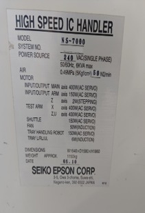 图为 已使用的 SEIKO / EPSON NS 7000 待售