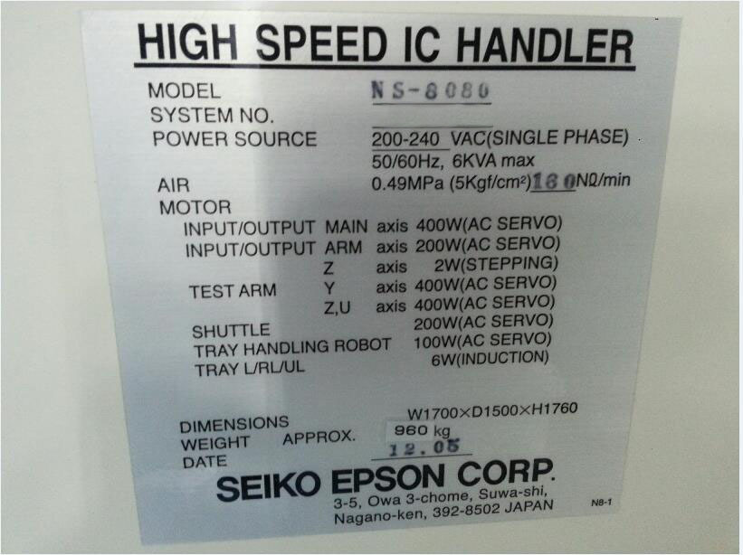 Photo Used SEIKO / EPSON NS 8080 For Sale