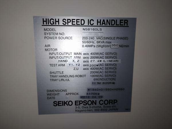 Foto Verwendet SEIKO / EPSON NS 8160LS Zum Verkauf