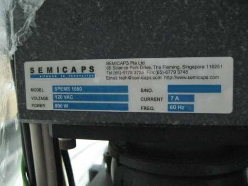 フォト（写真） 使用される SEMICAPS SPEMS 1550 販売のために