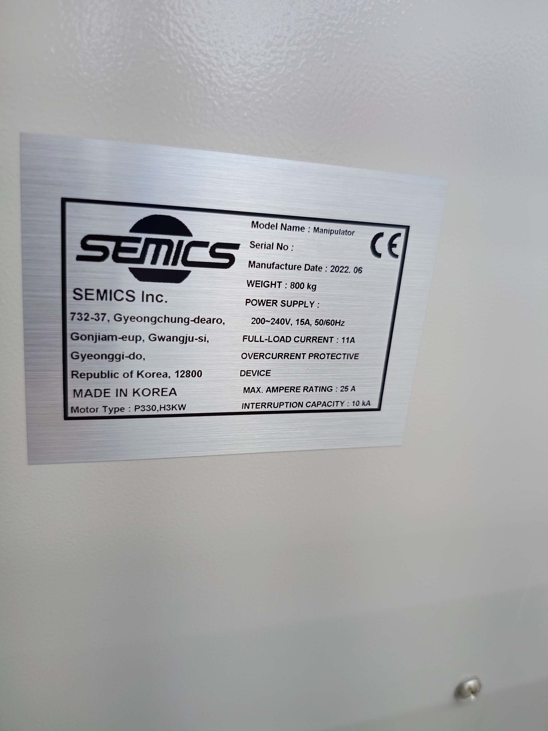 图为 已使用的 SEMICS Manipulator 待售
