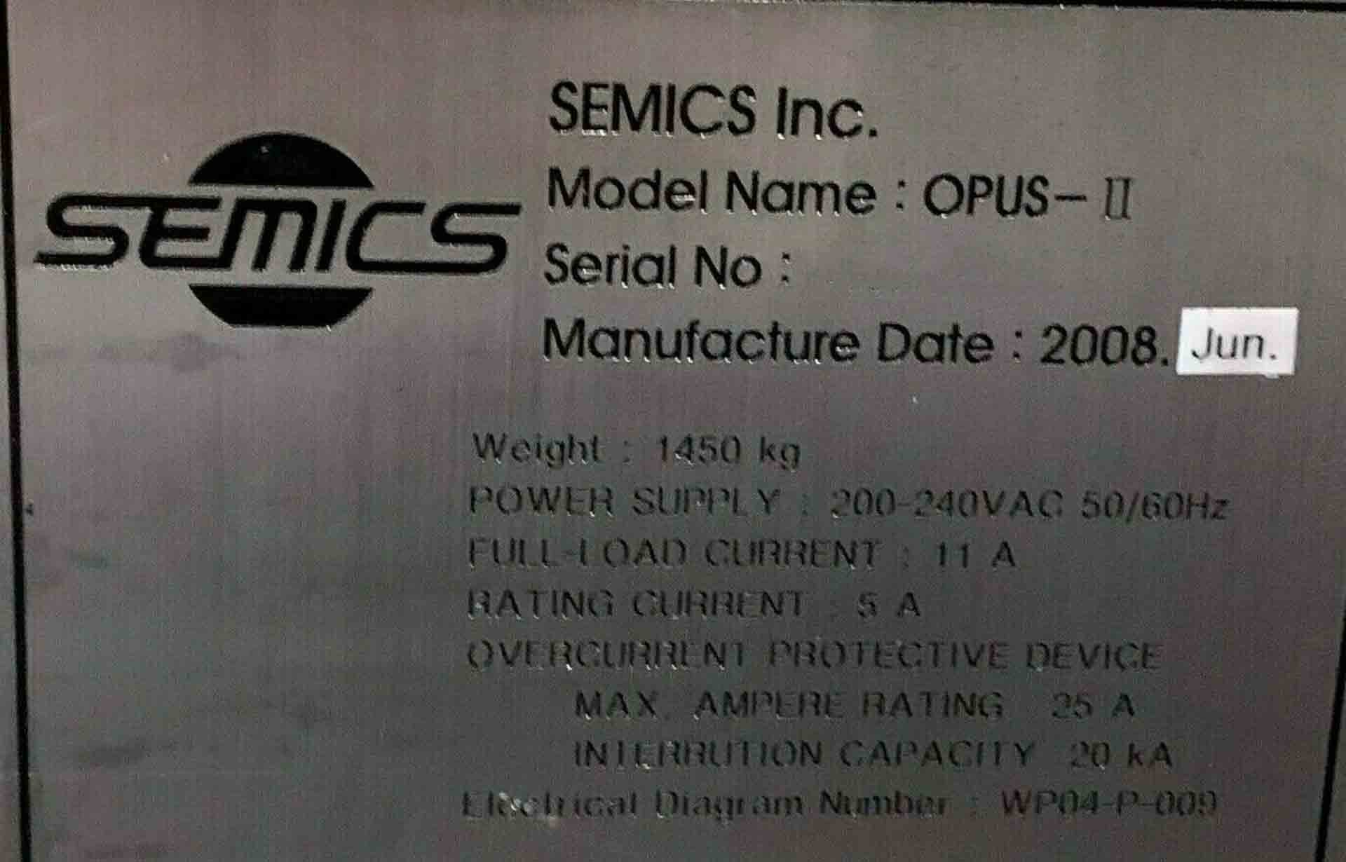 Photo Used SEMICS Opus II For Sale