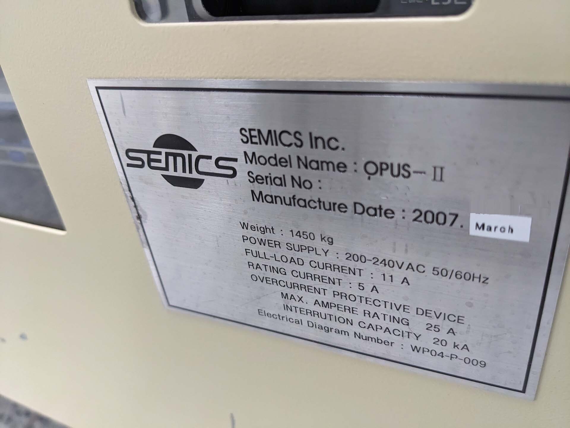 Photo Utilisé SEMICS Opus II À vendre