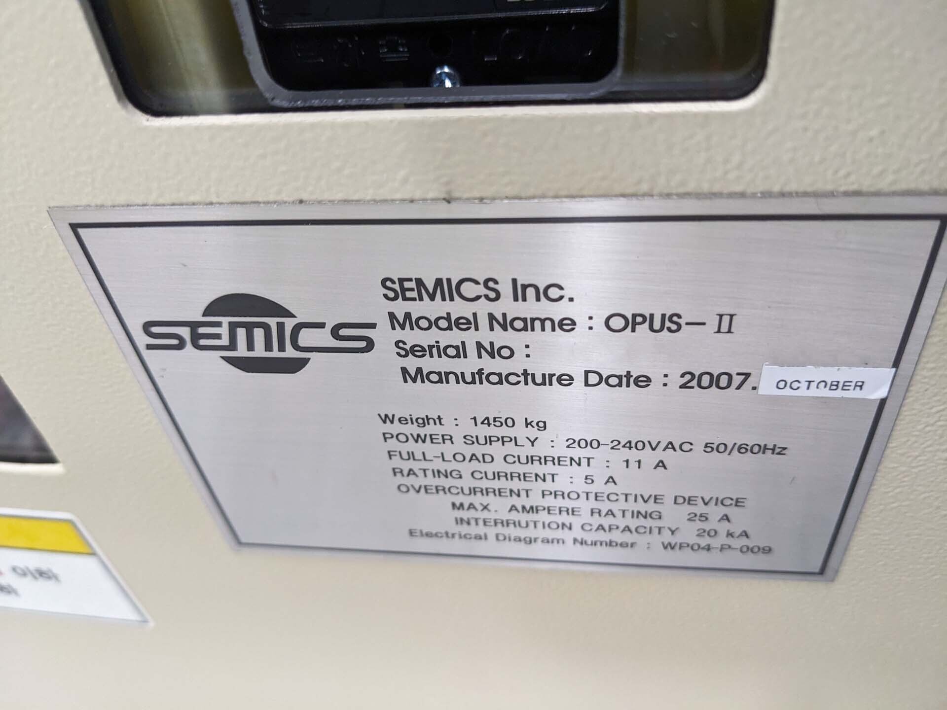 Photo Utilisé SEMICS Opus II À vendre