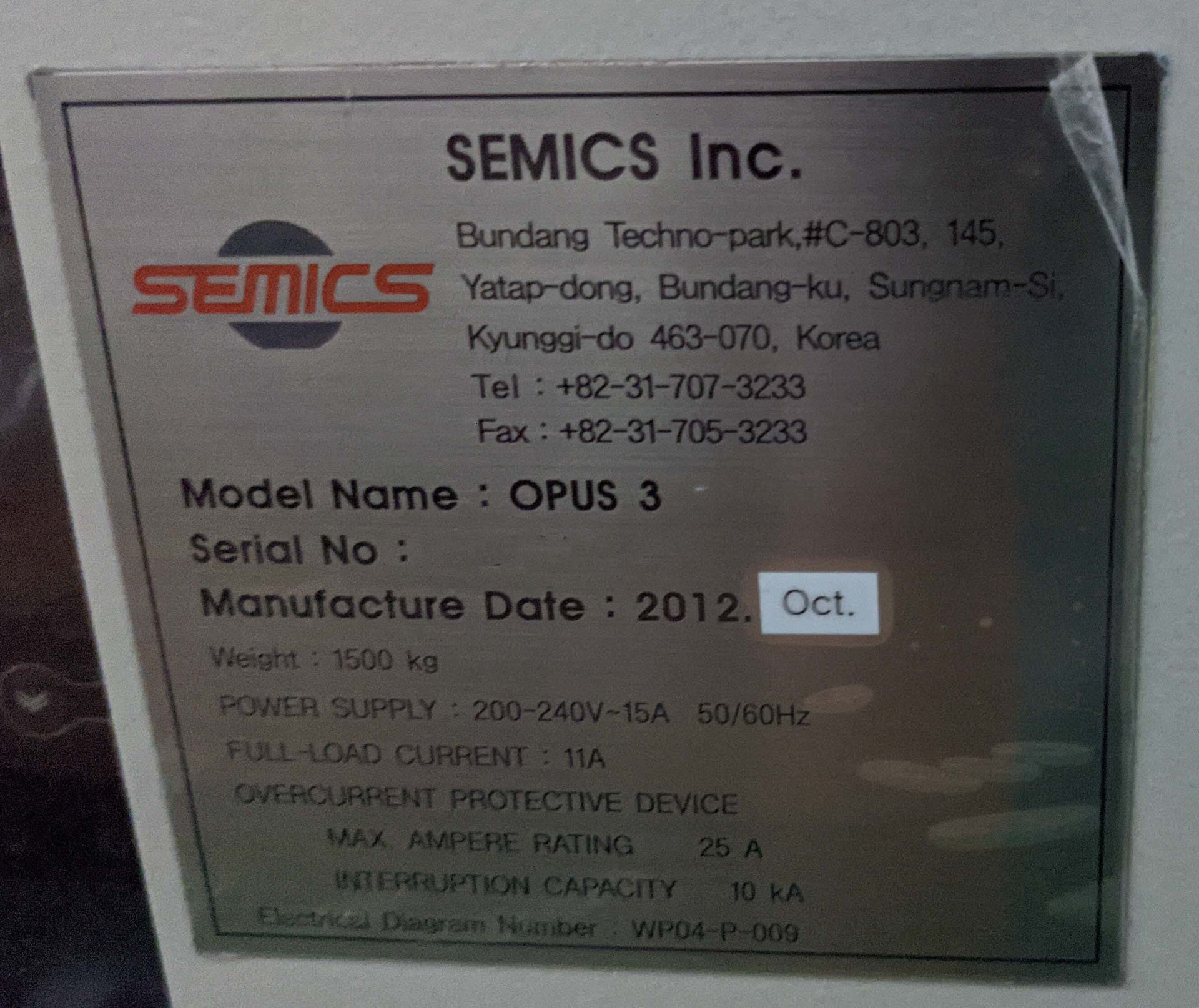 フォト（写真） 使用される SEMICS Opus III 販売のために