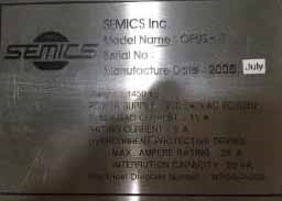 Photo Used SEMICS Opus II For Sale