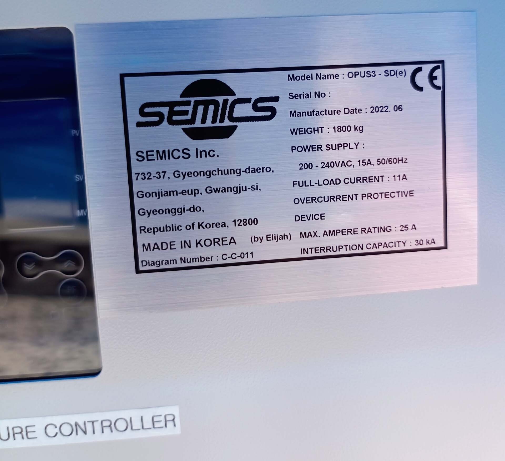 フォト（写真） 使用される SEMICS OPUS3-SD(e) 販売のために