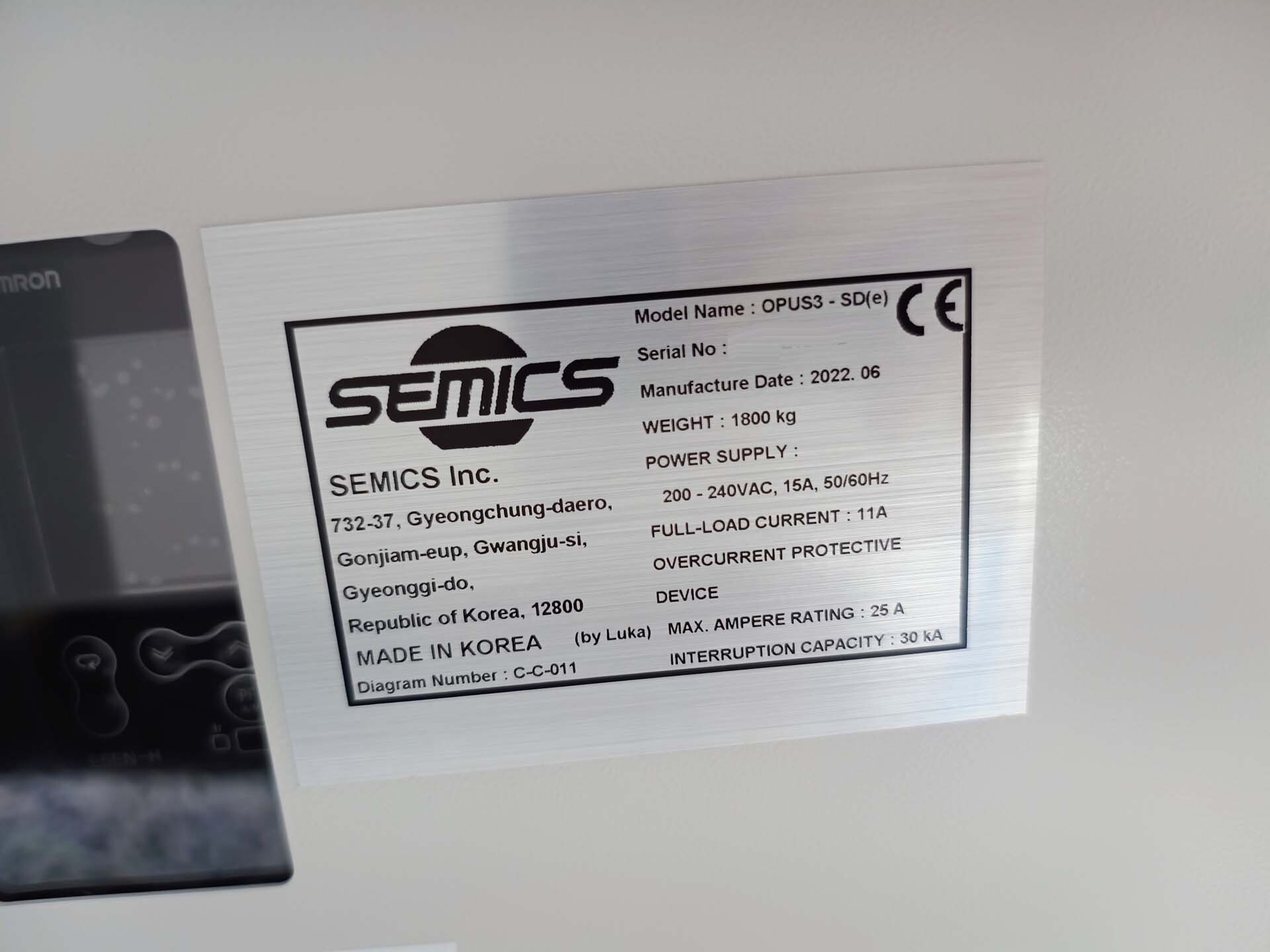 Foto Verwendet SEMICS OPUS3-SD(e) Zum Verkauf