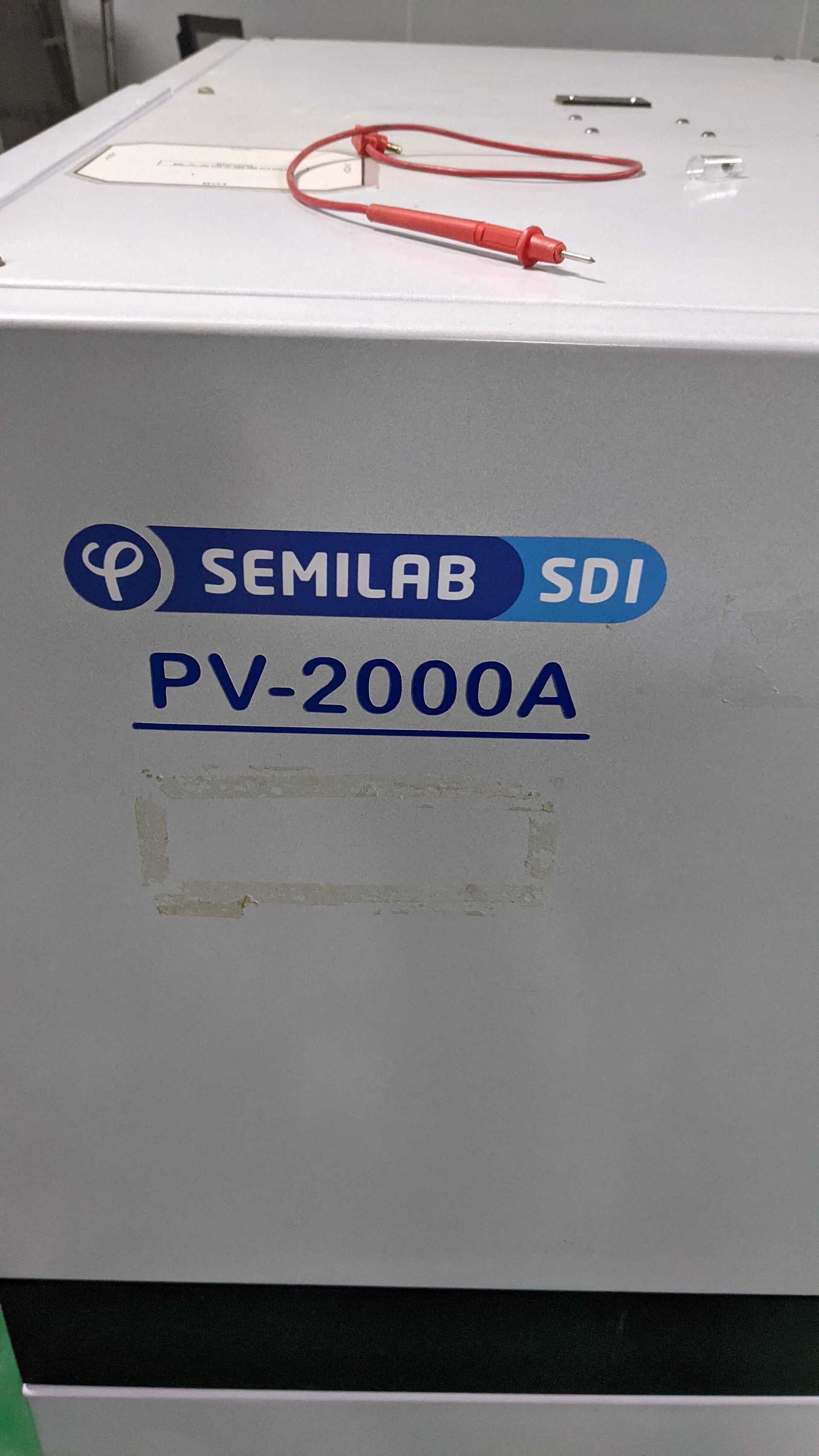 Photo Used SEMILAB / SDI PV-2000A For Sale