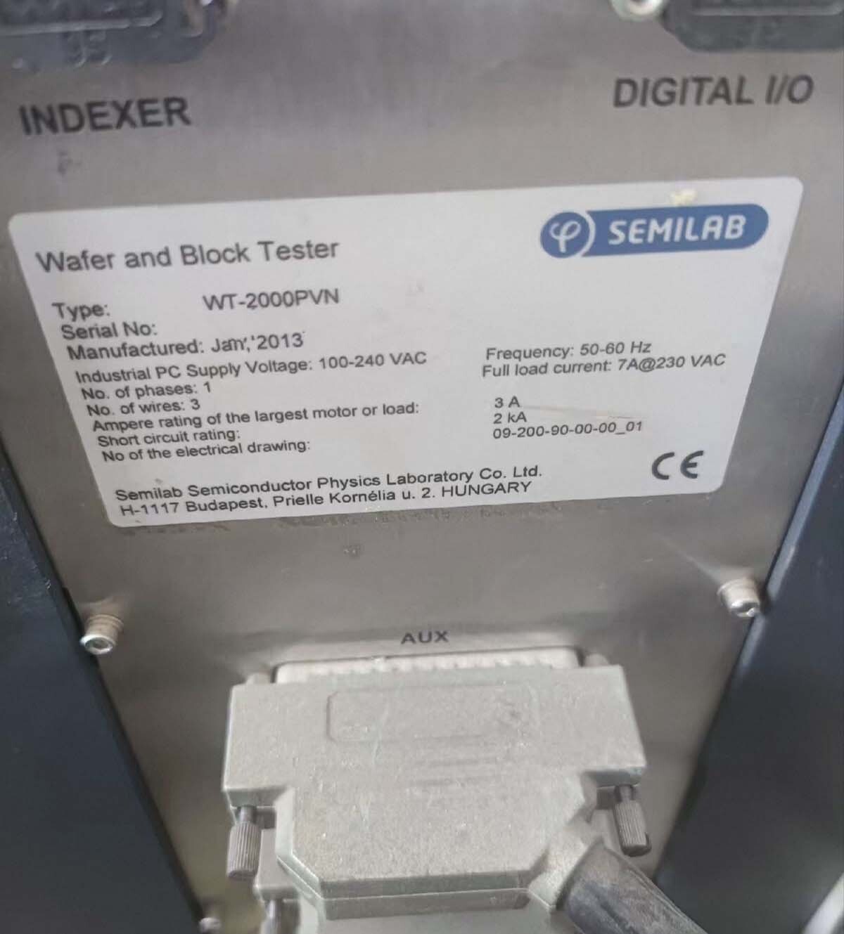 Foto Verwendet SEMILAB WT-2000PVN Zum Verkauf