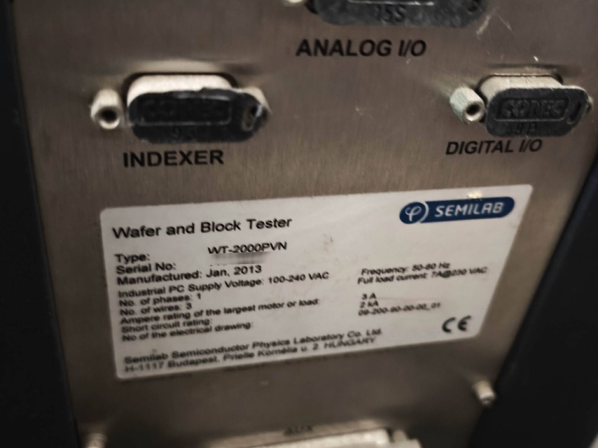 Foto Verwendet SEMILAB WT-2000PVN Zum Verkauf
