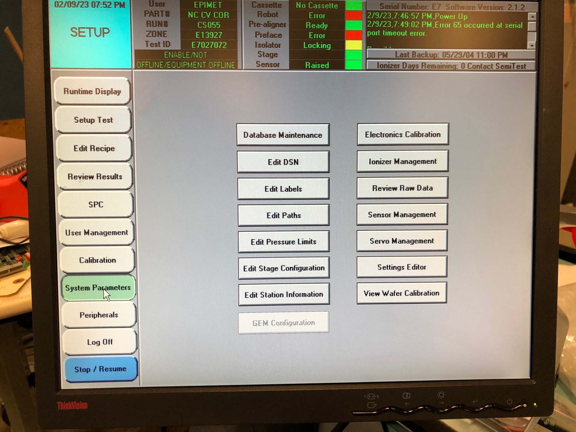 圖為 已使用的 SEMITEST Epimet II 待售