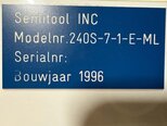 Photo Used SEMITOOL 240S For Sale
