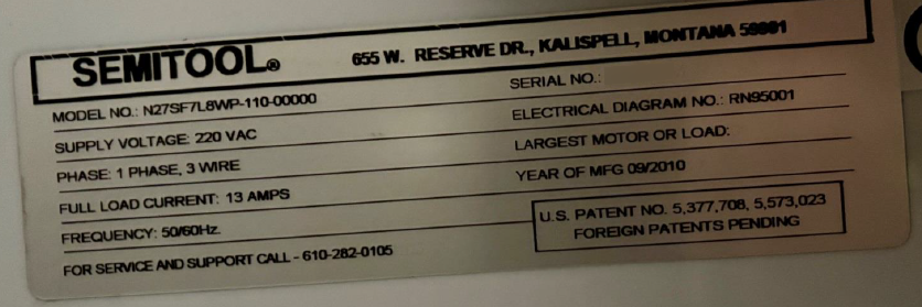 圖為 已使用的 SEMITOOL SRD N270 待售