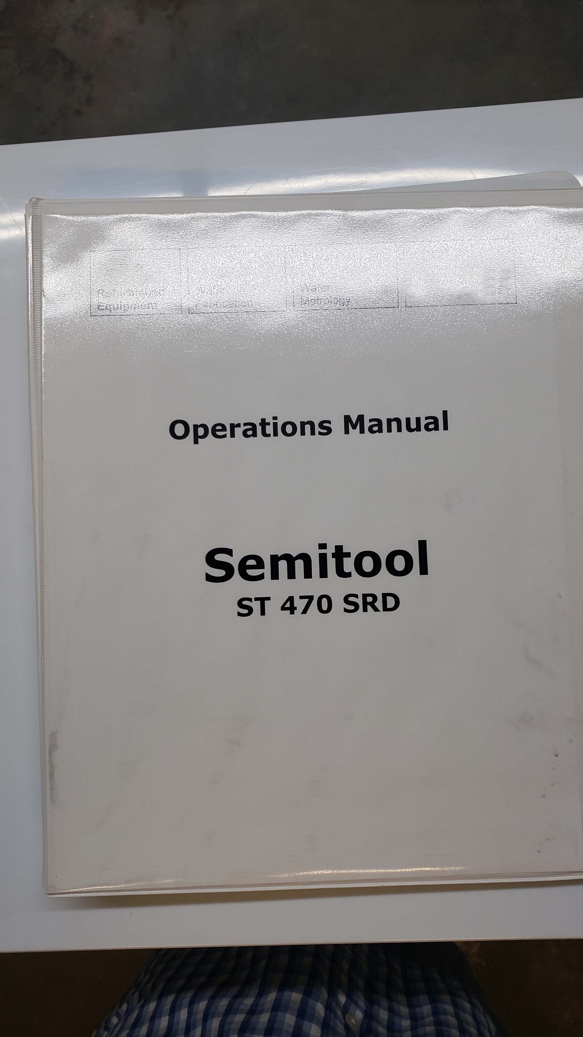Photo Used SEMITOOL 470F For Sale