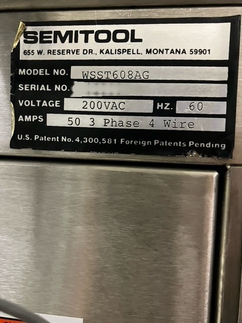 Foto Verwendet SEMITOOL WSST-608-AG Zum Verkauf