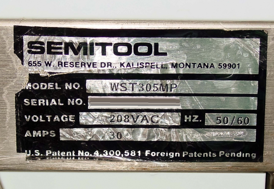 フォト（写真） 使用される SEMITOOL WST-305MP 販売のために