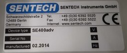 圖為 已使用的 SENTECH SE 400ADV 待售