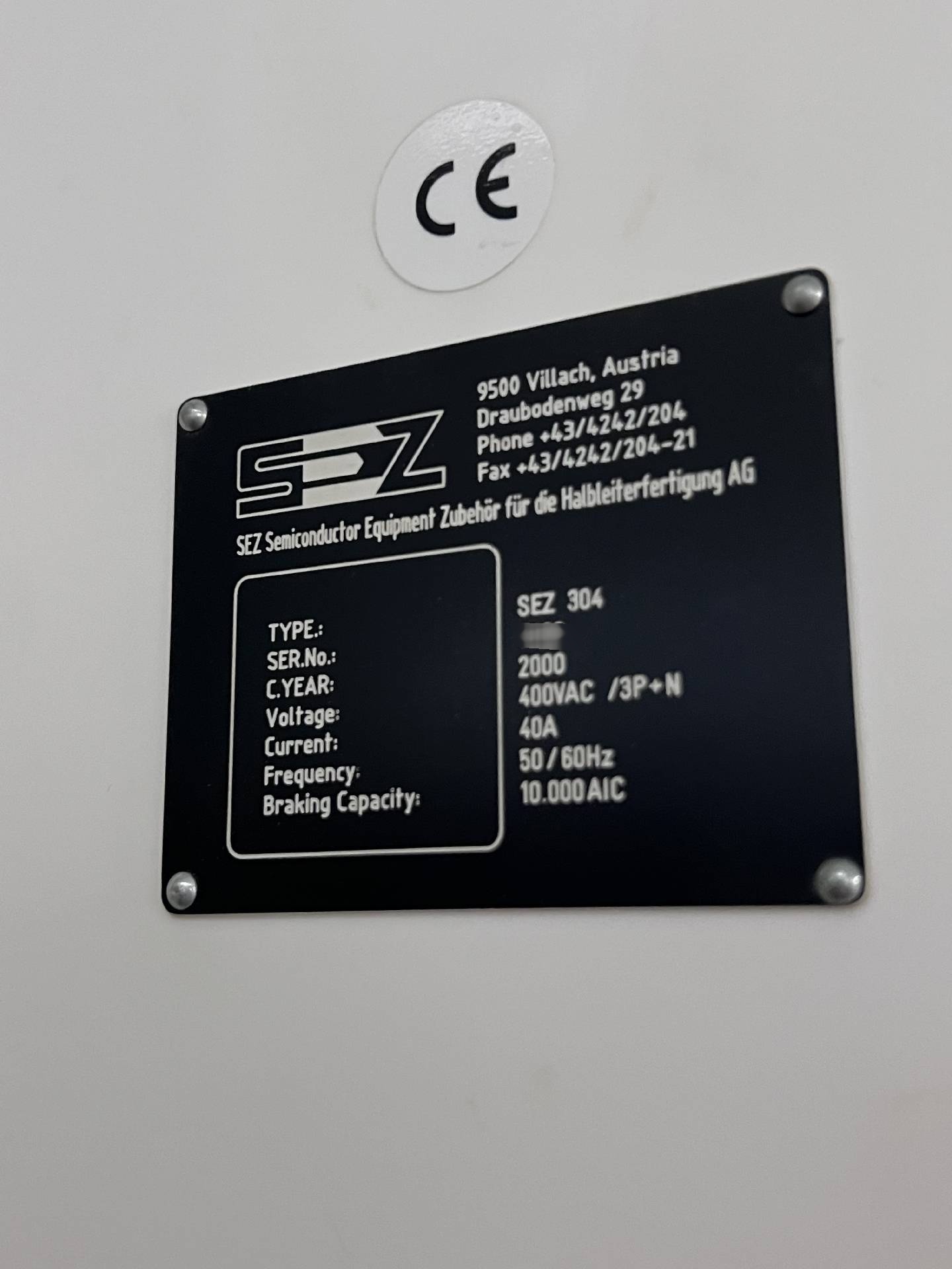 フォト（写真） 使用される SEZ / LAM RESEARCH 304 販売のために