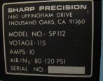 Photo Used SHARP PRECISION SP114 For Sale