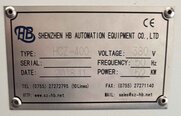 Photo Used SHENZHEN-HB HCZ-400 For Sale