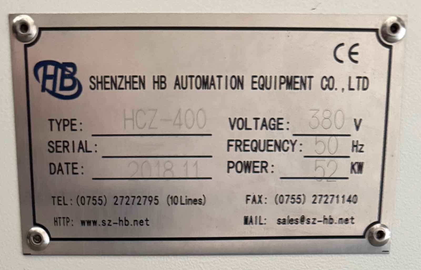 Photo Used SHENZHEN-HB HCZ-400 For Sale