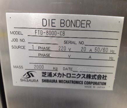 Photo Used SHIBAURA FTD-8000-CB For Sale