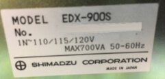 圖為 已使用的 SHIMADZU EDX-900S 待售