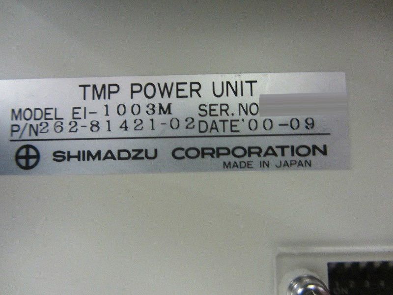 圖為 已使用的 SHIMADZU EI-1003M 待售