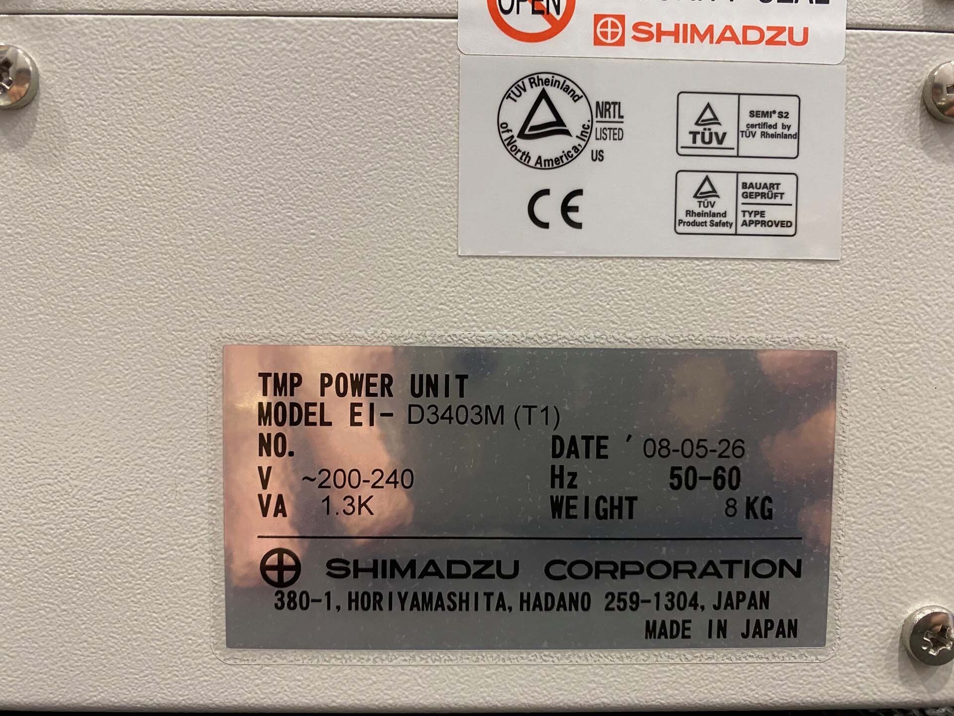 圖為 已使用的 SHIMADZU EI-D3403M 待售