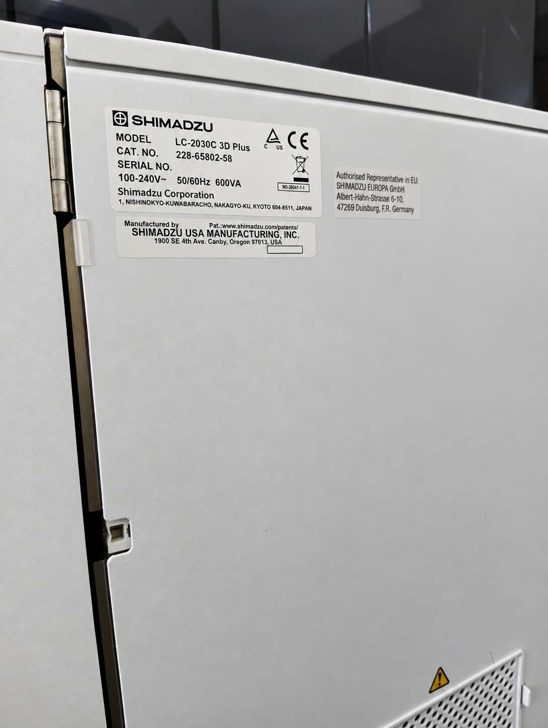 图为 已使用的 SHIMADZU LC-2030C 3D Plus 待售