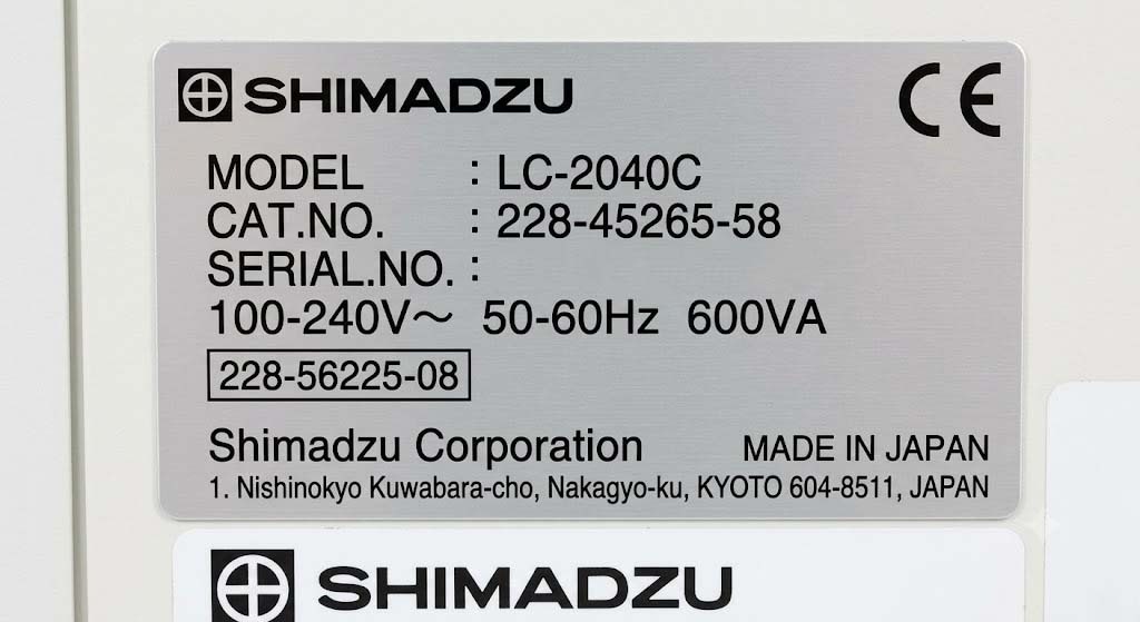 Foto Verwendet SHIMADZU LC-2040C Zum Verkauf