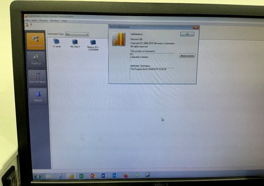 圖為 已使用的 SHIMADZU LCMS-8040 待售