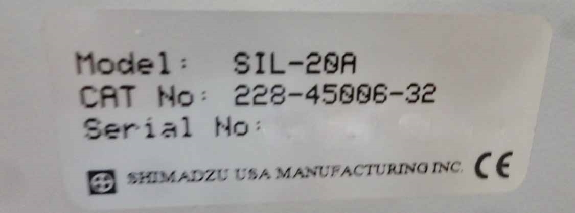 圖為 已使用的 SHIMADZU SIL-20A 待售