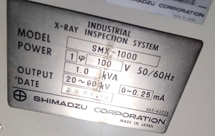 图为 已使用的 SHIMADZU SMX-1000 待售